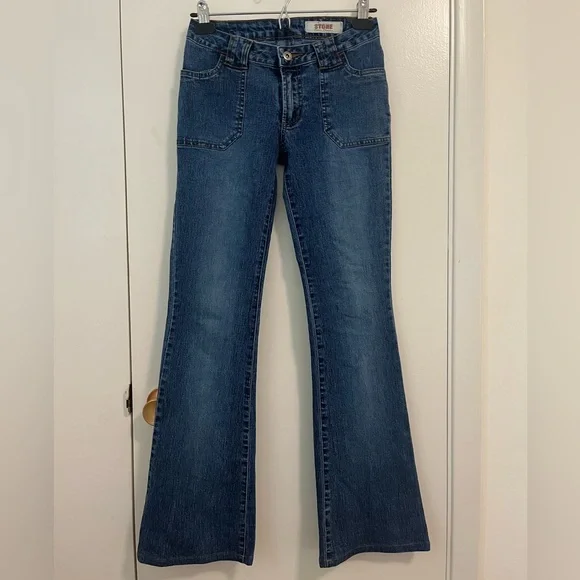Low Rise Flare Jeans - Picture 1 of 5